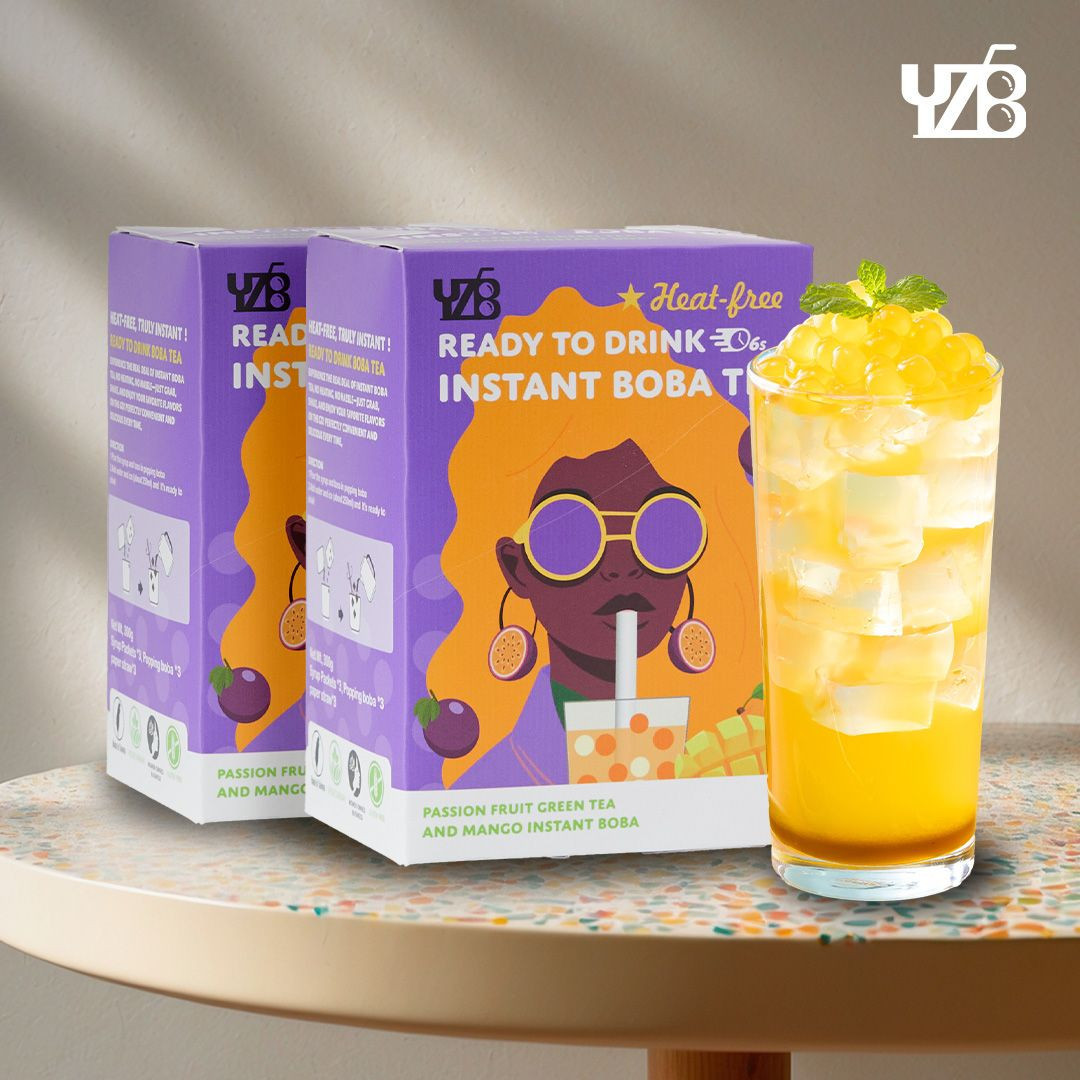 Buy Yzb Pineapple Green Tea And Strawberry Instant Boba from YING XUAN ...