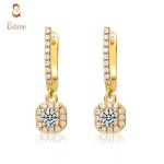 Stelring Silver CZ Pave Drop Earring