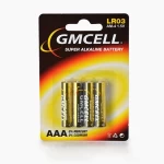 OEM Cheap Price AAA 7 Am4 1.5v 4 Blister Pack Dry Cell Primary Battery Alkaline LR03 for Remote