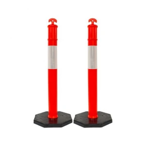 110cm Traffic Safety Delineator Post Spring Post with Black Base