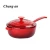 Import enameled  cast iron saucepan  saute pan with easy grip handle 24cm from China