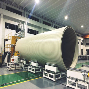 HDPE large-diameter hollow wall winding pipe production line
