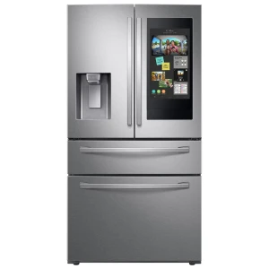 4-Door French Door Refrigerator with 21.5 Touch Screen Family Hub in Black / Stainless Steel