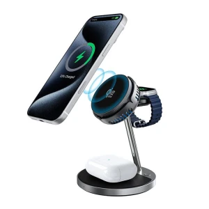 SIYOUNI 25W Three-Device Magnetic Charging Station with Type-C Input