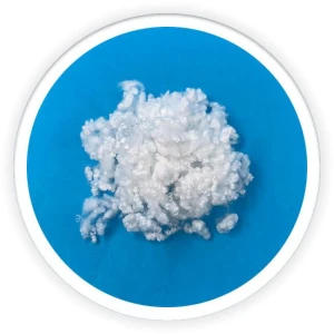 HC hollow conjugate siliconized polyester fiber for toys