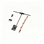 ELRS 915M Mini Receiver with Antenna and Socket, Long Range 2.4G RC RX Module for FPV Drone