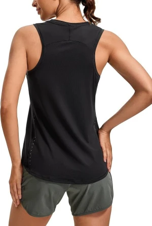 Women Quick Dry Mesh Racerback Tank Top Breathable Moisture Wicking Sleeveless Workout Running Yoga Sports Vest