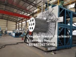 HDPE/PE/PP Structural wall spiral winding sewer manhole well pipe extrusion production machine