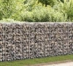 vidaXL Gabion Wall with Covers Galvanized Steel 23.6"x19.7"x39.4"