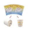 Custom pattern Raw Material pla pe coated base paper for making coating cups