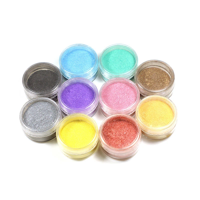10 coloring pearlescent mica powder pigment set for hand soap making