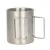 Import 10 oz. Camping Cup w/ Foldable Handles Stainless Steel with your LOGO Imprint from USA