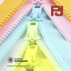 #10 Pantone color big teeth plastic zipper with painted auto lock slider