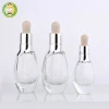 100% Bio Certified Organic Argan Oil in Glass Bottle with Dropper 30ml Clear Essential Oil Glass dropper Bottle