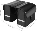 100% Waterproof No Leak PVC 19L Rack Bicycle Rear Bike Saddle Bag