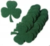 100% Wool Felt Shamrocks with Self Stick Backing Adhesive Backing for crafting supplies and school 3 inch height