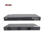 10GE Professional Mini Ftth 1u Fiber Optic 4 Pon Port Gpon Epon Olt