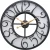 Import 10inch metal mechanical real moving gear wall clock for decor from China