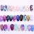 Import 10PCS Nail Foil Sticker Set Holographic Starry Sky Adhesive Wraps Transfer Paper Marble Shining Nail Art Decal Gel Slider from China