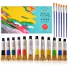 12 Color 12 ML Tube Package Acrylic Paint Set Used in Arts and Crafts
