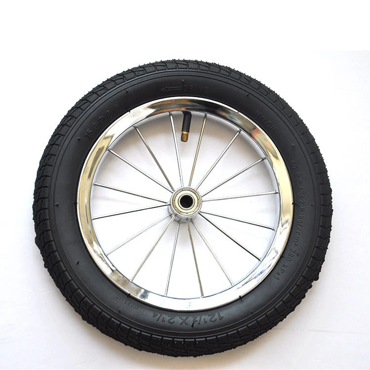 12 inch rubber spoke bicycle chroming wire wheel