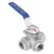 Import 1/2&quot; BSP Female Thread 304 Stainless Steel 3 Way T-Port Ball Valve For Water Oil Gas from China