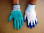13 Gauge polyester Knitted Construction Industry Working Gloves Nitrile Coated Waterproof Safety Glove