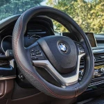 14.5 Inch 15 Inch New styling elastic eco friendly leather sewing car steering wheel cover
