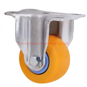 1.5 Inch, 2.0 Inch, Zinc Plated Orange Color Light Duty Caster for Furniture or Other Equipments