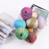 16/2 NM rainbow mohair silk blend fancy colorful cake yarn hand knitting yarn in stock