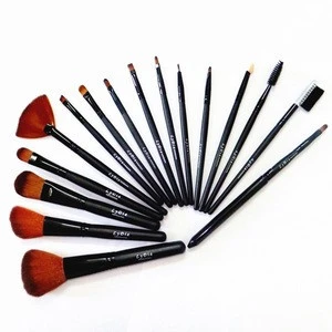 16pcs profession black makeup brush set