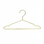 17" New Arrival Gold Wire Shirt Laundry Garment Hangers Heavy Duty Metal Wire Clothes Hangers from China factory price supplier