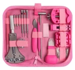 185 Pieces Watch Repair Tool Kit Watch Link Pin Remover Shell Opener Spring Bar Remover Watch Battery Replacement Strap Needle T
