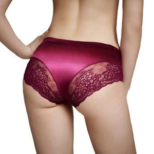 Buy 1855 Women Traceless Satin Sexy Lace Underpants Seamless Ice