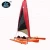 Import 18ft plastic sailboat with foot drive pedal system and rudder from China