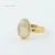 Import 18k Gold Plated Oval Shape Golden Rutile Quartz Ring, 925 Sterling Silver Rutile Ring, Wholesale Quartz Gemstone Bezel Rings from India