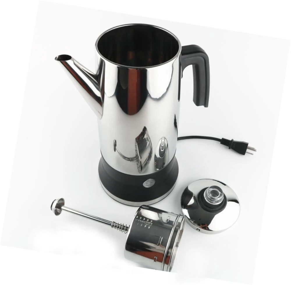 1.8L Stainless Steel electric Coffee pot Percolator 12 Cups coffee machina Coffee maker