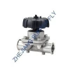 1&quot; SS316L EPDM+PTFE Sanitary Stainless Steel Clamp Diaphragm Valve Manually Pneumatic Diaphragm Control Valve