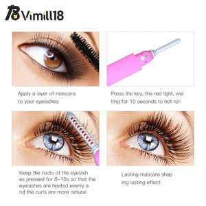 2-in-1 Heated Eyelash Curler and Sonic Eye Massager Wand