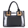 2 in 1 Set Women Clear PVC Jelly Purse Crossbody Transparent Messenger Shoulder Bag Handbags