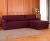 Import 2 Pieces Rhombus Jacquard L Shape Couch Cover Stretch Fabric Sectional Sofa Slipcovers Furniture Protector from China