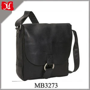 2018 High Quality Leather Vertical Laptop Messenger Bag made in China