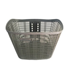 2018 hot sale gray Plastic Bicycle front Basket