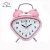 Import 2018 Wholesale Table Handmade Quartz Pink Mechanical Alarm Clock with Twin Metal Bell and Light from China