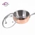 Import 2019 new design rose gold triply copper cookware set from China