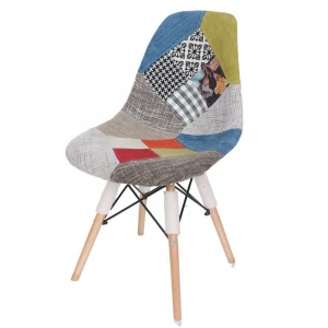 2020 Hot Sale European Commercial Furniture modern Fabric upholstered vintage colorful fabric dining chair