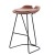 Import 2020 latest metal industrial vintage used cheap round bar stool orange pu leather top quality chair manufacturer from China