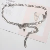 2020 new fashion cool metal lock pendant thick chain ladies decorative waist chain ladies new fashion belt