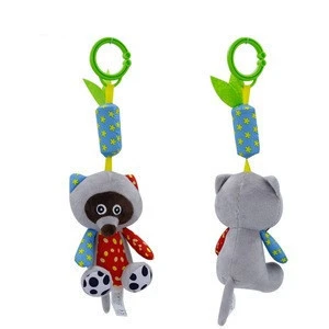 2020 Sales Colorful Plush Animal Mobile Hanger Toys Baby  Crib Musical Baby Toy Wholesale Comfortable Baby Bed Bell Toys