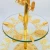 Import 2021 factory wholesale Fancy 2 Layers Cake Stand for Wedding cake stands glass plate metal wedding cake stand from China